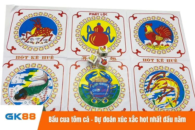 Bầu cua tôm cá - Dự đoán xúc xắc hot nhất đầu năm