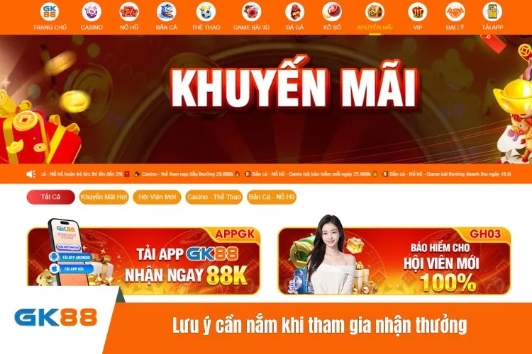 Lưu ý cần nắm khi tham gia nhận thưởng