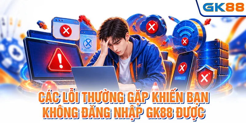 Các lỗi thường gặp khiến bạn không đăng nhập GK88 được