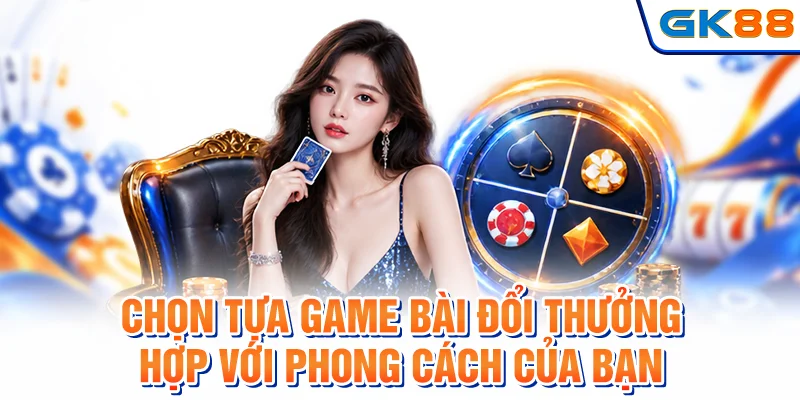 Chọn tựa game bài đổi thưởng hợp với phong cách của bạn