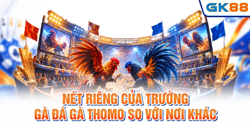 Nét riêng của trường gà đá gà Thomo so với nơi khác