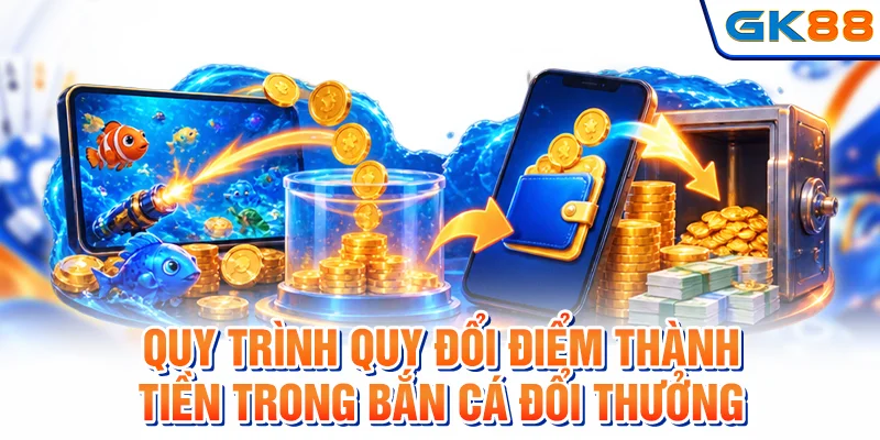 Quy trình quy đổi điểm thành tiền trong bắn cá đổi thưởng